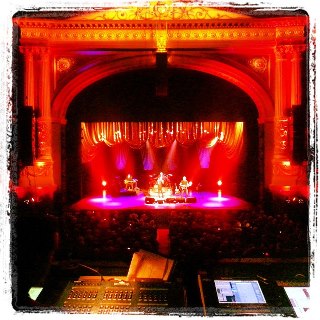 Golden Earring FOH view Carré Amsterdam March 12, 2013 Picture GE Facebook page.